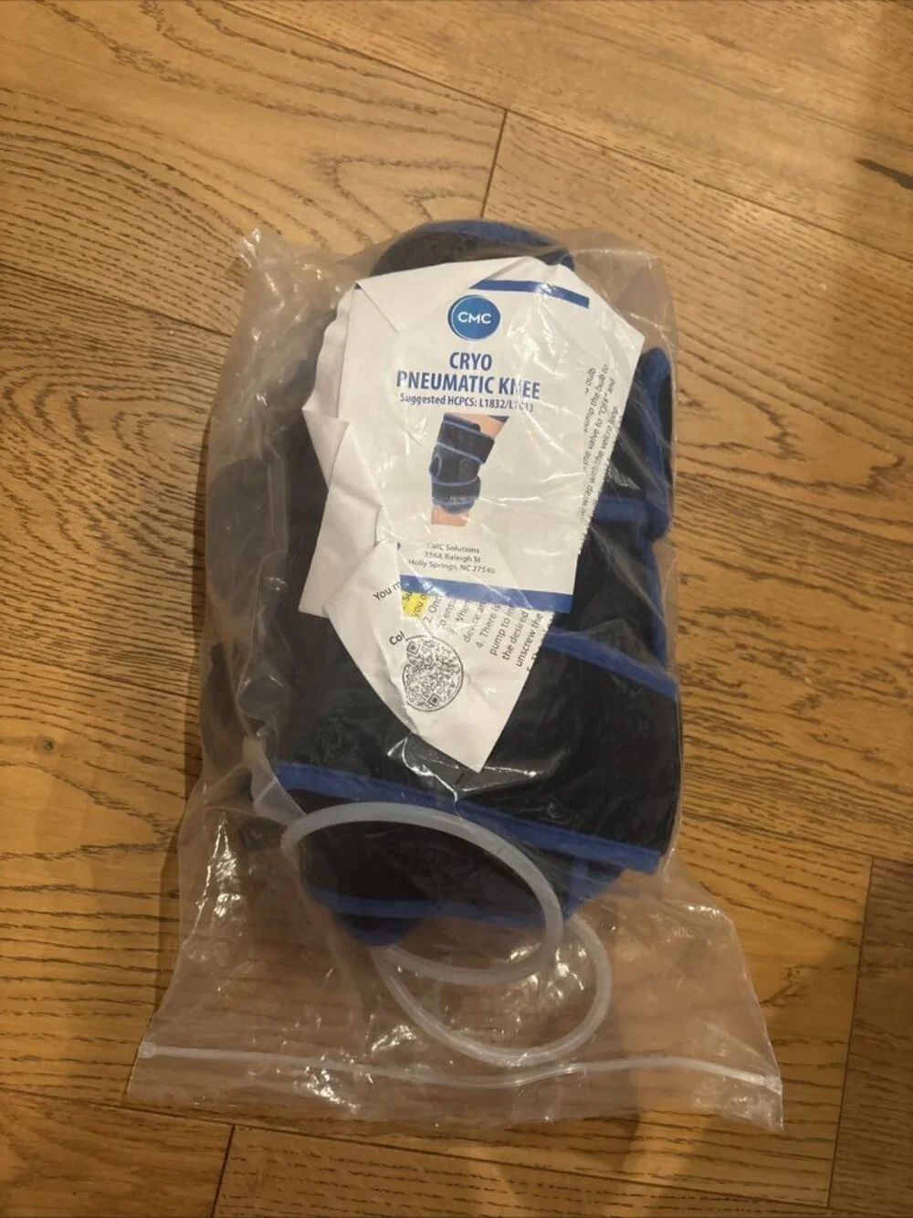 Cryo Pneumatic Cold Compression Therapy Knee Brace w/2 Gel Packs L1832 L1833